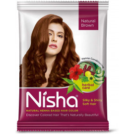 NISHA HENNA BROWN HAIR CLR 20/ 1PC